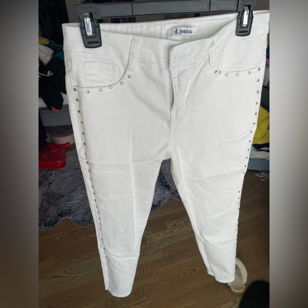d. jeans Off-White Denim Trousers